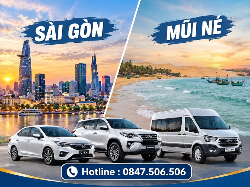 DETAILED PRICE LIST OF 4-7-16-29-45 SEATER CAR RENTAL SERVICE, LIMOUSINE CAR TO MUI NE PHAN THIET