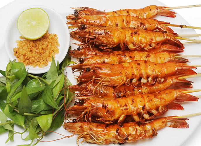 Tôm nướng mọi – Món ăn “gây thương nhớ”