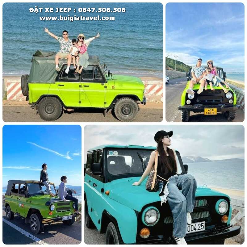 Xe Jeep màu Xanh Lá (Green) hoặc Xanh Dương (Blue) – Giao thoa cùng thiên nhiên