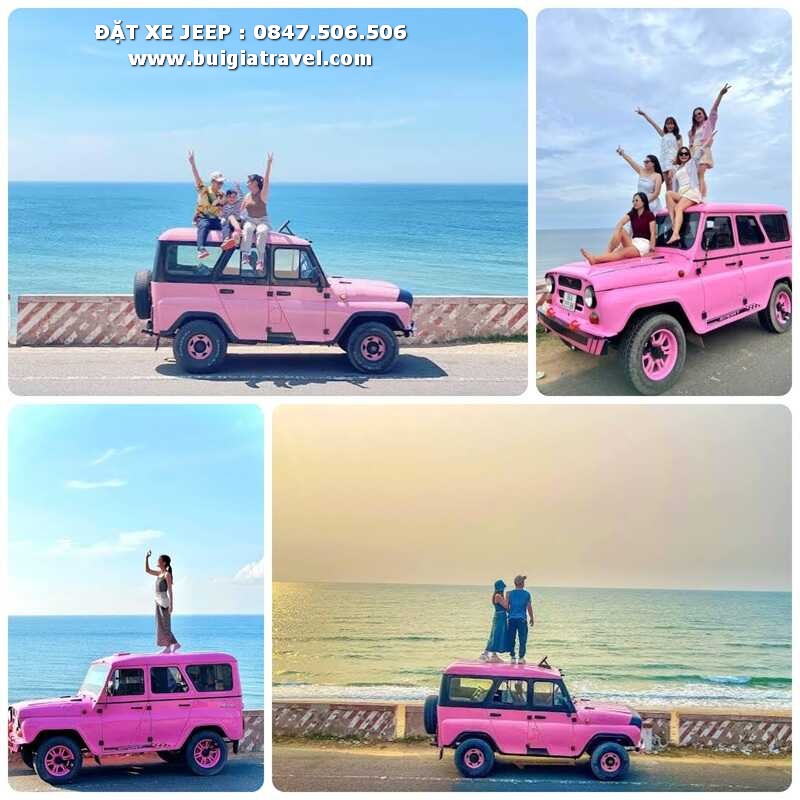 Xe Jeep màu Hồng (Pink) – Bản tình ca ngọt ngào giữa tiểu sa mạc