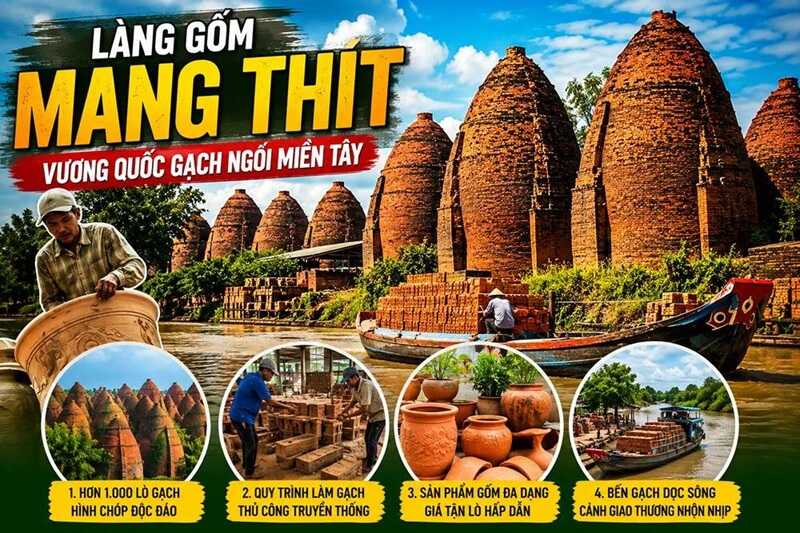 Làng gạch gốm Mang Thít (Vương quốc đỏ):