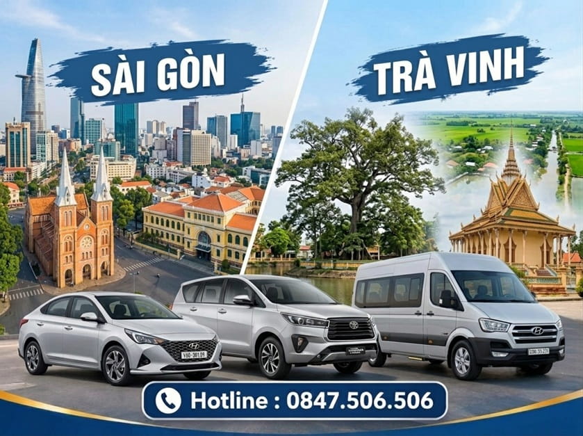 Bảng giá thuê xe đi Trà Vinh từ TPHCM mới nhất