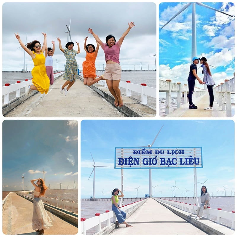 Cánh đồng điện gió Bạc Liêu: