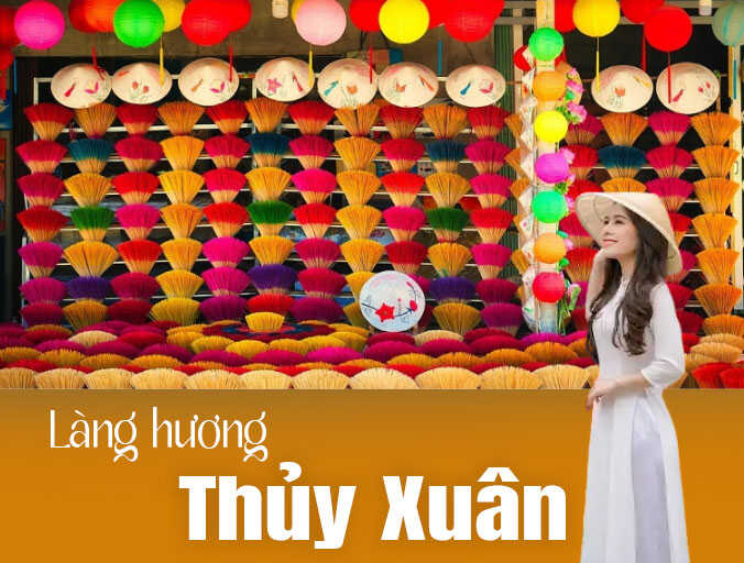 Thuê xe thăm quan  Làng Hương Thủy Xuân Huế