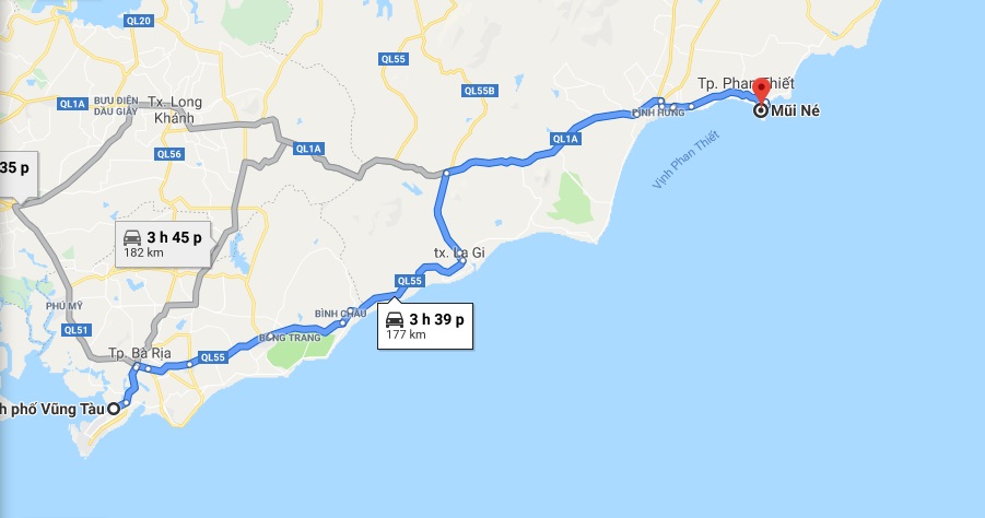 Vũng Tàu cách Mũi Né bao xa? Di chuyển như thế nào?