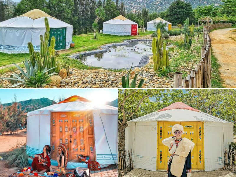 Nghỉ dưỡng tại lều du mục (Yurt)