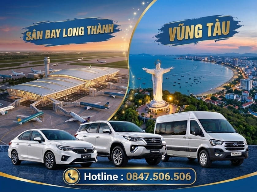 Thuê Xe Điện Sân Bay Long Thành Đi Vũng Tàu: Trải Nghiệm Xe Xanh VinFast Trọn Gói