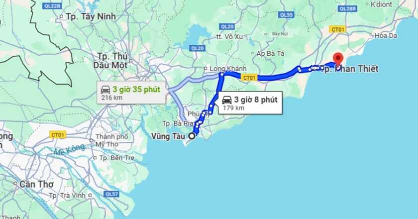 Khoảng Cách Từ Mũi Né Phan Thiết Đến Vũng Tàu
